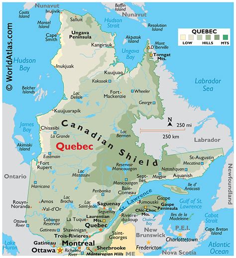 Quebec Map .